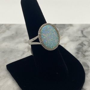 Sterling silver blue Ring
